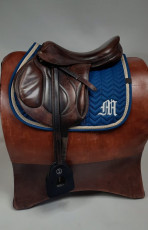 Tapis de selle - lettrage monogramme