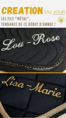 Lettrages fils "métal"