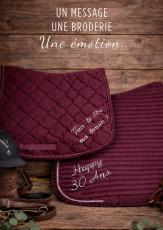 2 - Tapis de selle - lettrage messages...